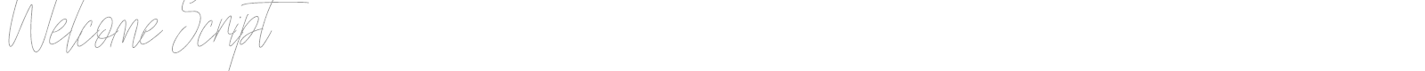 Welcome Script font preview